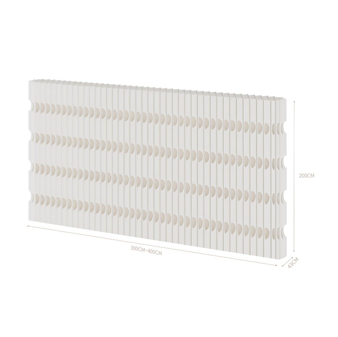 パーテーション間仕切り折り畳み式高さ2ｍ長さ3ｍ-4ｍ組立不要ついたて目隠し