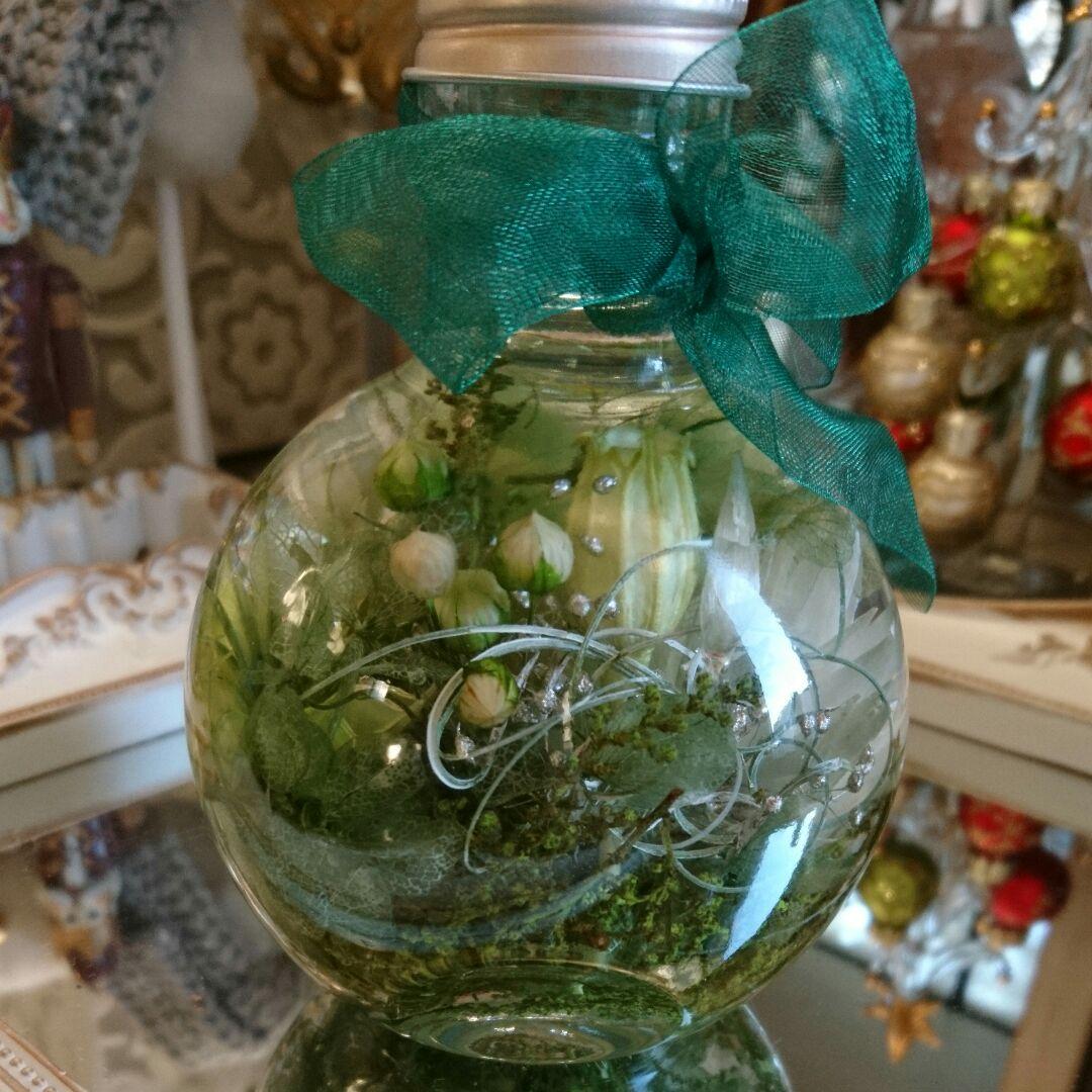 ◇ハーバリウム ＃160 ニゲラ咲く小さなお庭.:*:・ ＃160 ニゲラ咲く