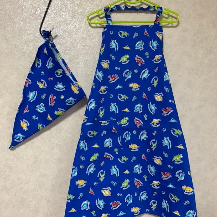 エプロン＆三角巾セット(110〜120cm)☆