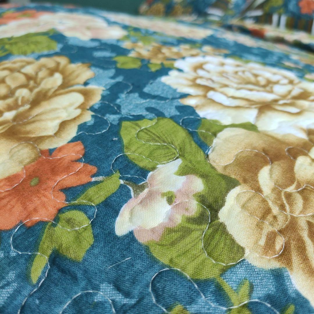 キルトベッドカバー3点セット綿マルチカバー キルティング 316