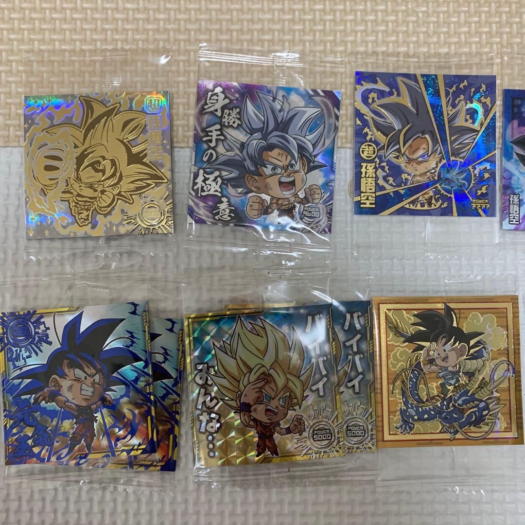 ドラゴンボールウエハースシール　孫悟空セット