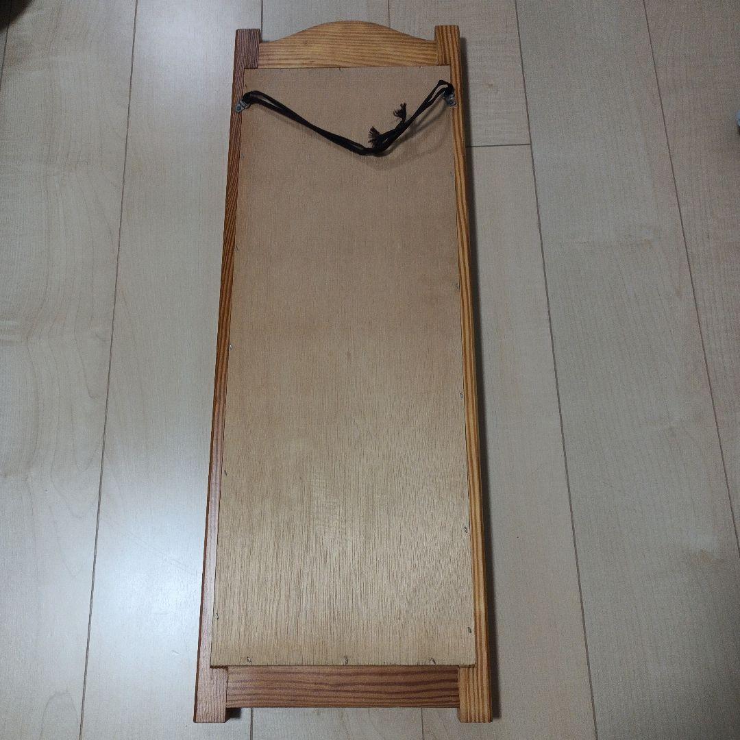 希少　山之内製薬（現・アステラス製薬）ノベルティ　木製　ウォールミラー