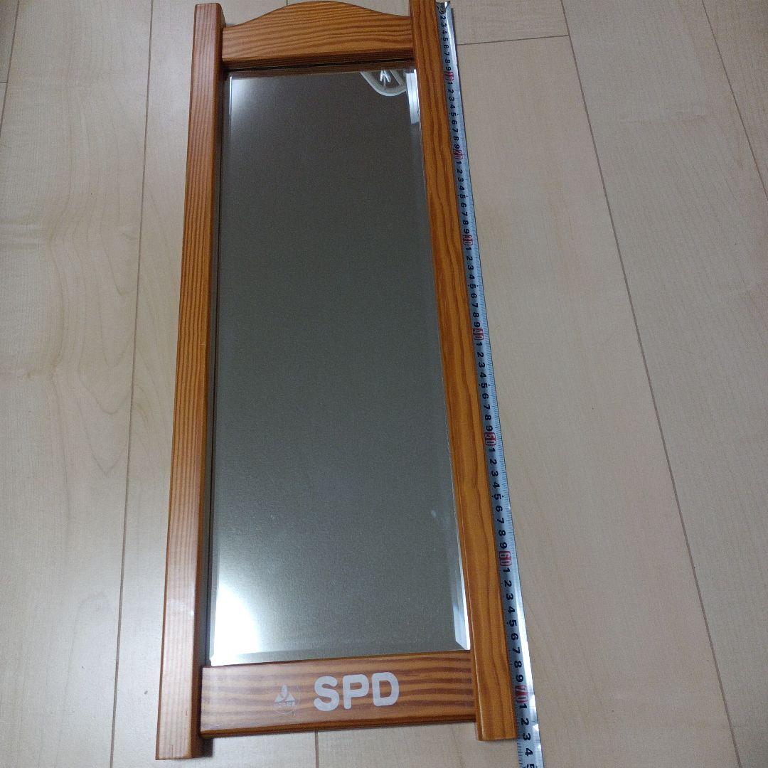 希少　山之内製薬（現・アステラス製薬）ノベルティ　木製　ウォールミラー