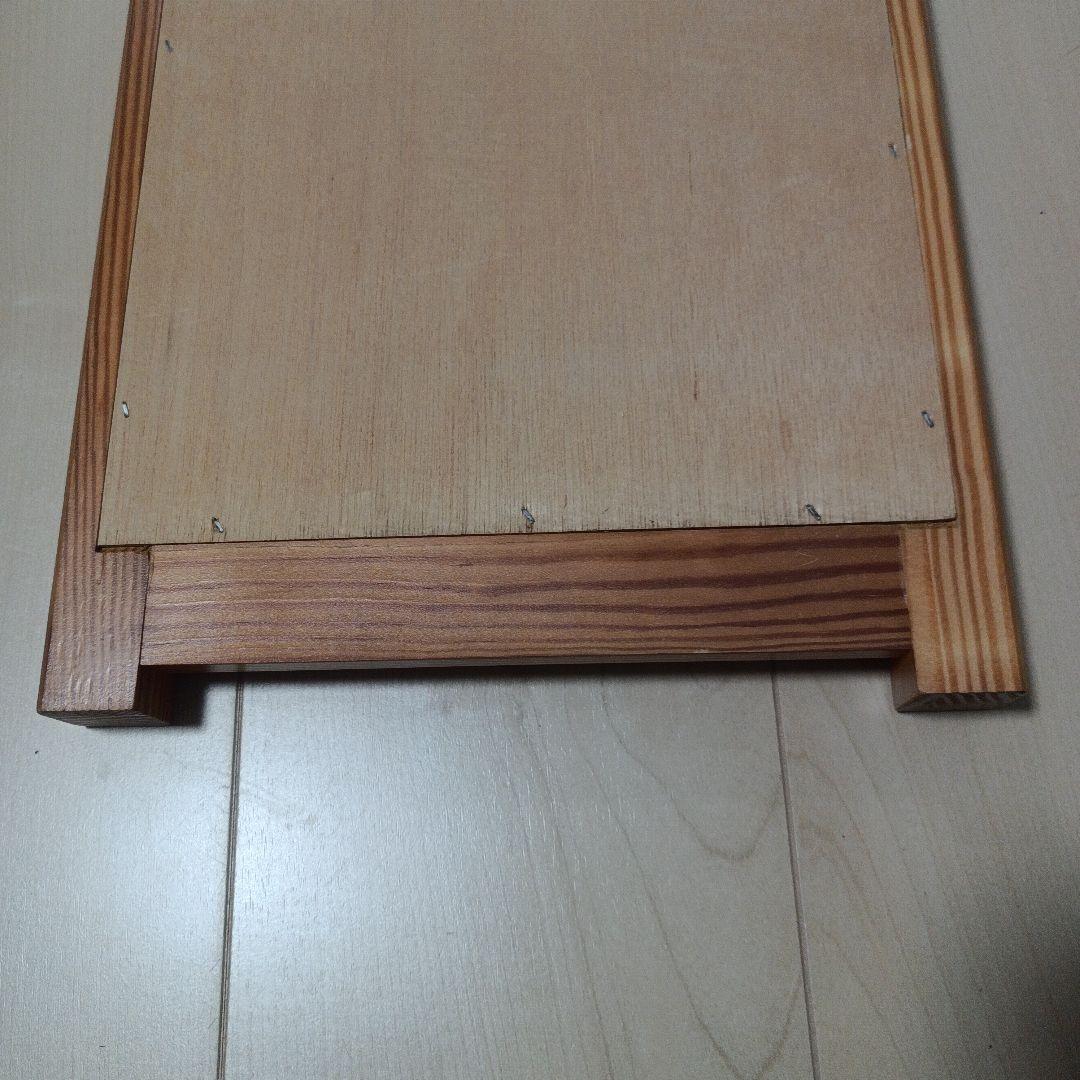 希少　山之内製薬（現・アステラス製薬）ノベルティ　木製　ウォールミラー