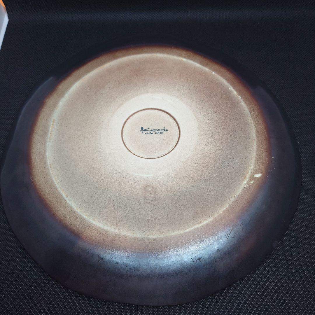 カマチ陶舗 　4枚セット　黒錆メインプレート