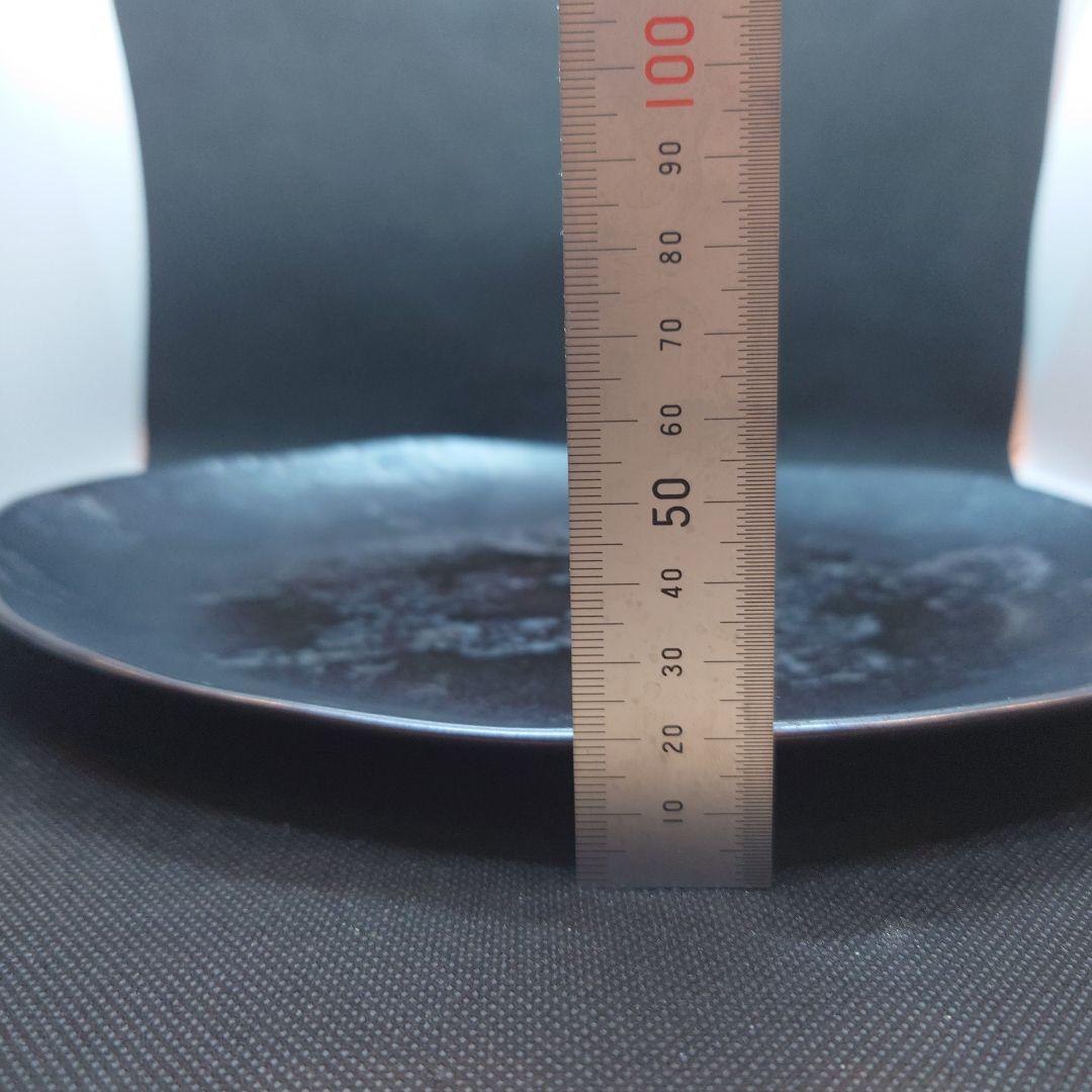 カマチ陶舗 　4枚セット　黒錆メインプレート