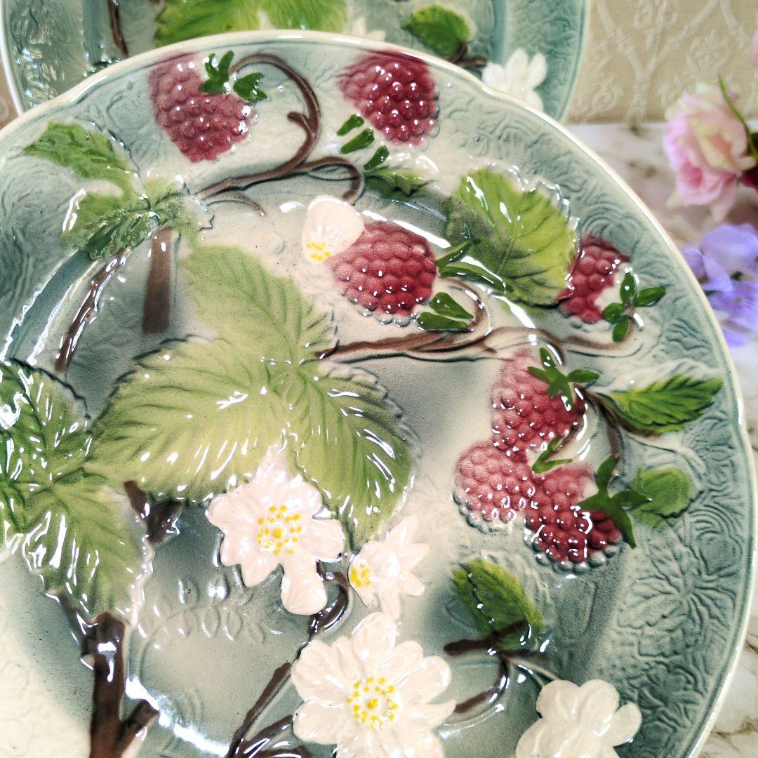 間瀬若百合様❢ バルボティーヌ　Vintage！美品❣サンクレモン窯　木の実柄