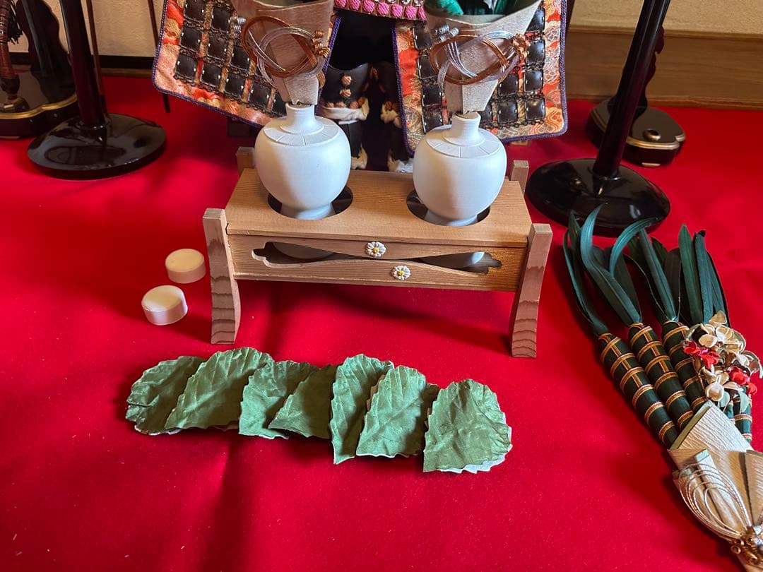 京都丸平　丸屋　大木平蔵作　五月人形　共箱あり　ピンク