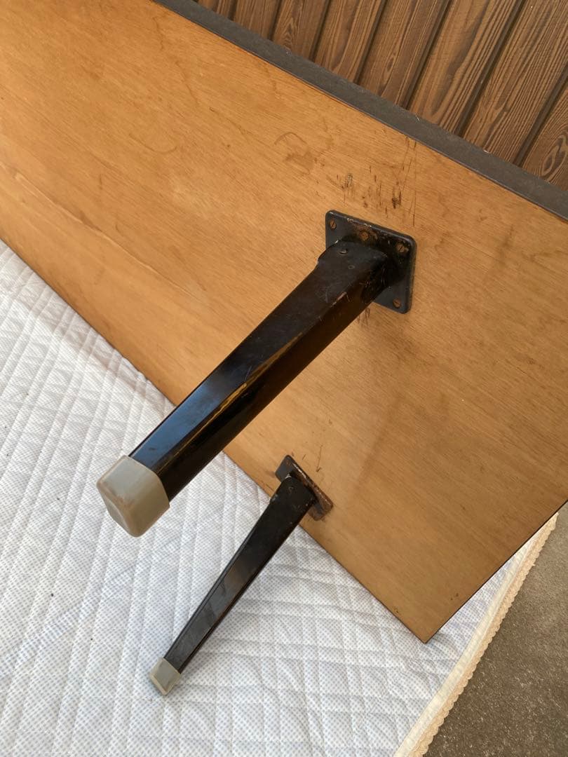 赤色長方形ローテーブル約180x 90cm 折りたたみ式　長机　会議　宴会　中華