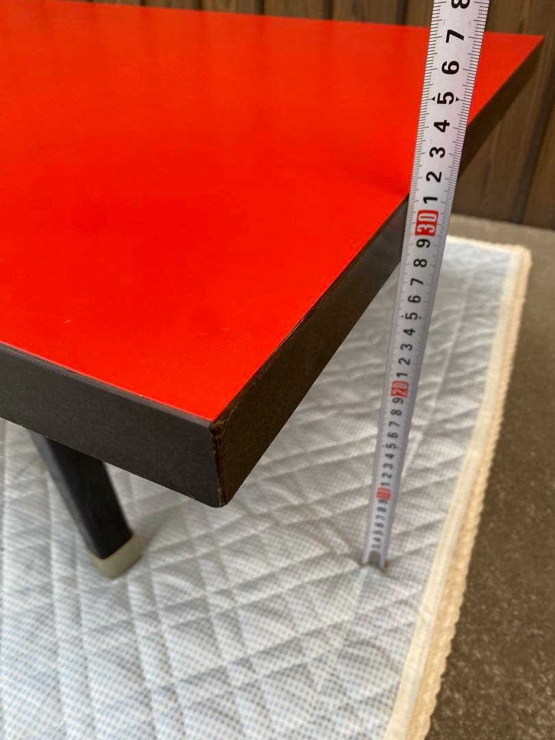 赤色長方形ローテーブル約180x 90cm 折りたたみ式　長机　会議　宴会　中華