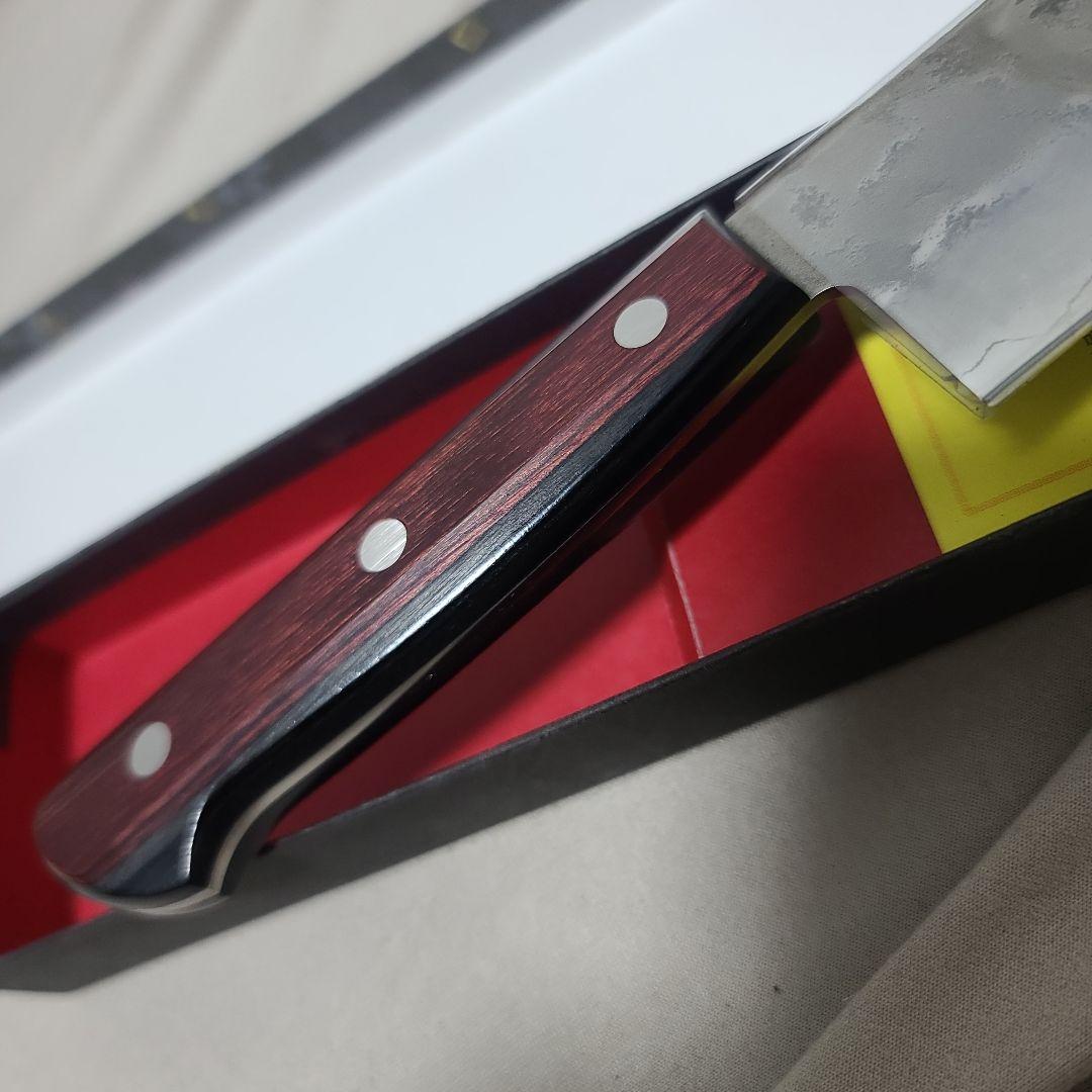 三徳　包丁　梨地　銀三鋼