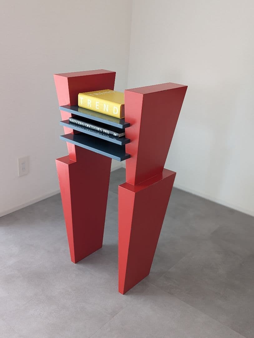 ポストモダン メンフィス シェルフ 花台 ディスプレイ台 ヴィンテージ