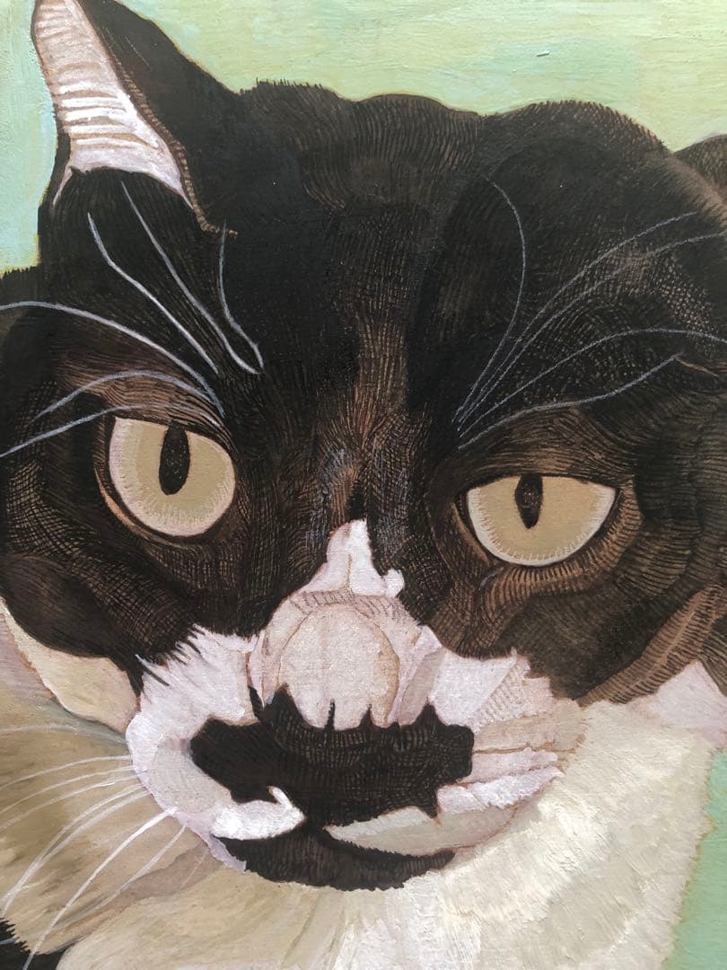 原画「ハッチ」《＋猫イラスト３枚無料プレゼント》