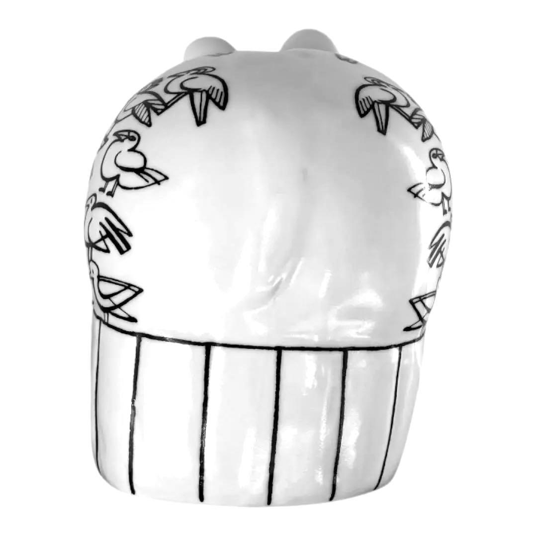 リサラーソン カバの貯金箱 波佐見焼 置物（白/希少） - メルカリ