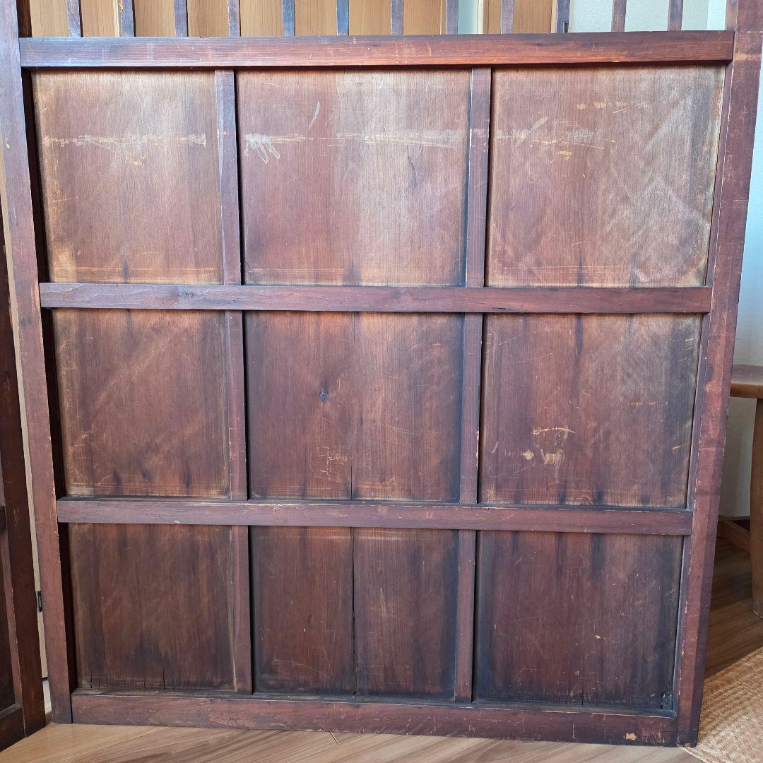 格子　衝立　パーテーション　古家具　間仕切り　什器　古民家　木製