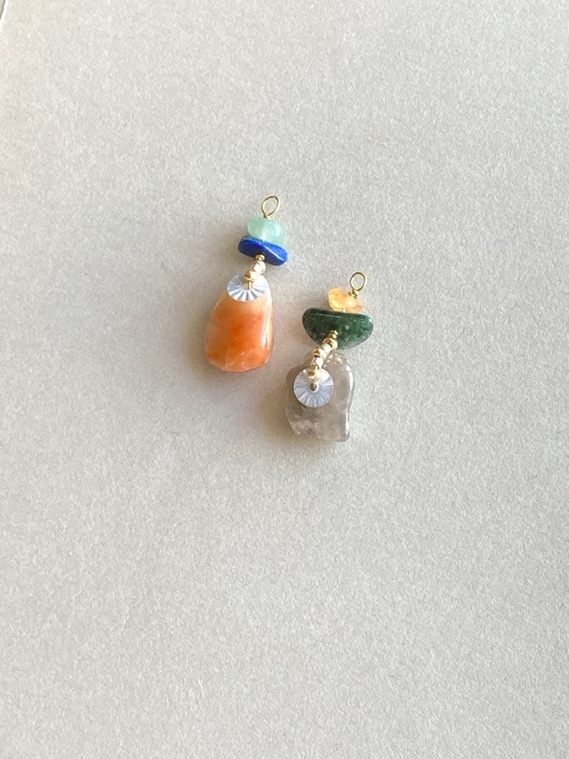 no.0323 ミルキーカーネリアンと流れ星のソレイユ　一点物