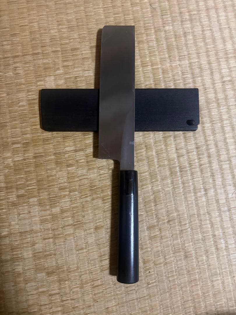 竹晃別打　菜切包丁　刃渡り約20㎝　 高級金蘭包丁袋付