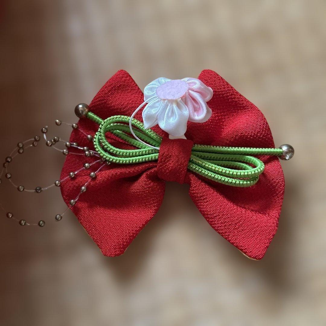 紫　七五三　7歳　女の子　セット　一式　絞り風　鹿の子　ポリエステル