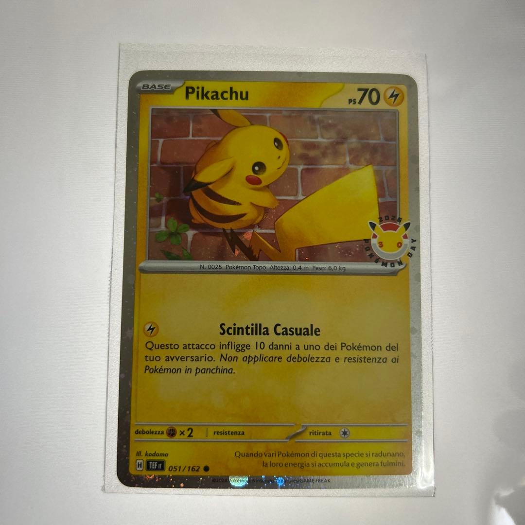 激レア】ポケモンカード ピカチュウ 30周年 イタリア語 美品 - メルカリ