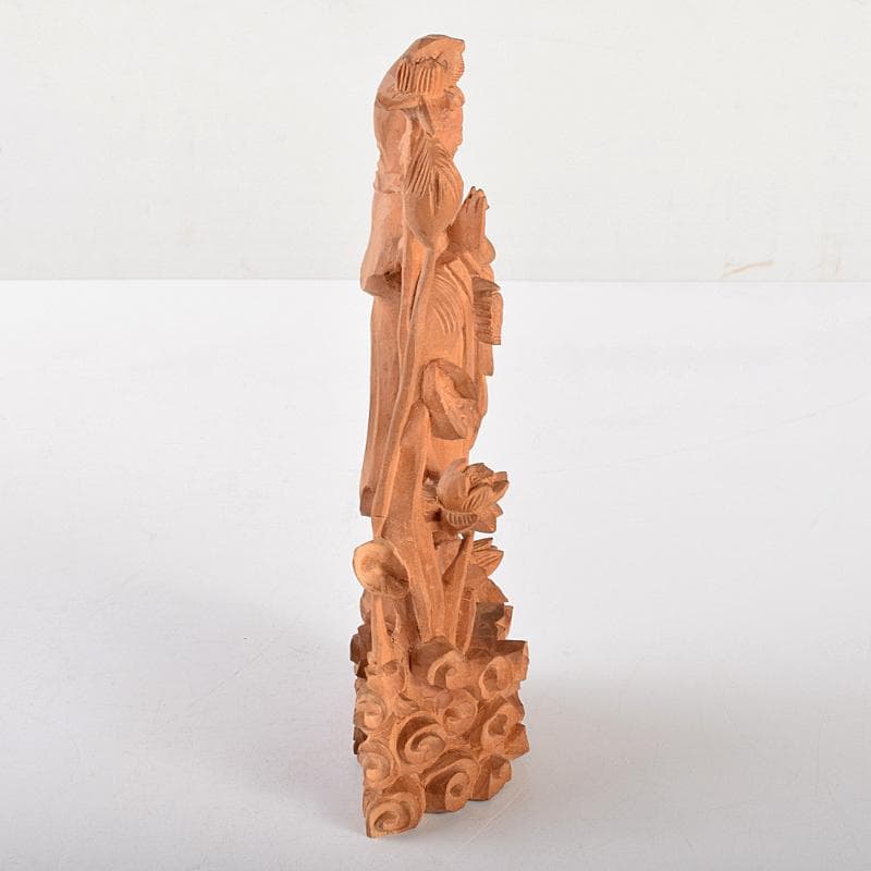 knj様専用 仏教美術 香木 白檀彫刻 観音菩薩像 仏像 置物 V R5122