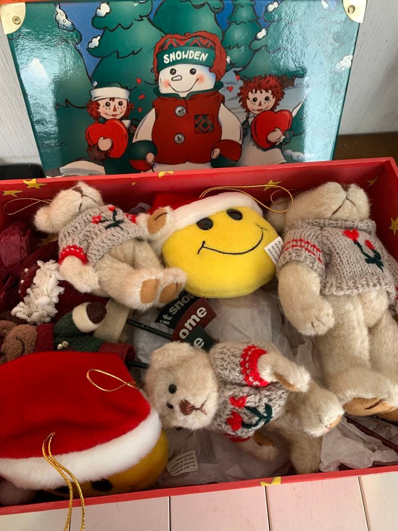 アメリカクリスマスオーナメント アメリカンカントリー収納BOX入り16