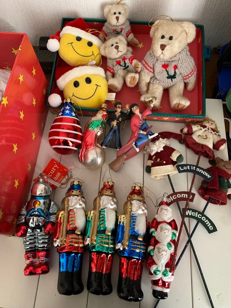 アメリカクリスマスオーナメント アメリカンカントリー収納BOX入り16