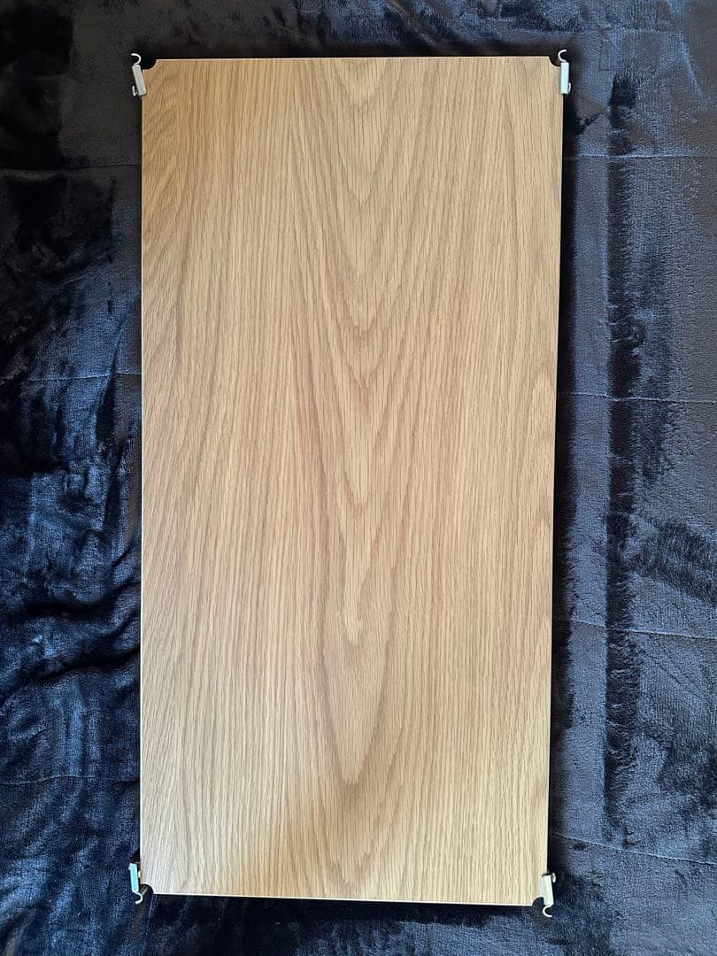 無印良品　ステンレスユニットシェルフ　追加棚　オーク材　3枚セット　84cm用