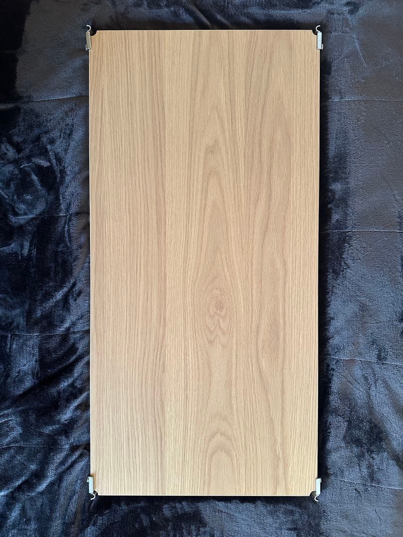 無印良品　ステンレスユニットシェルフ　追加棚　オーク材　3枚セット　84cm用