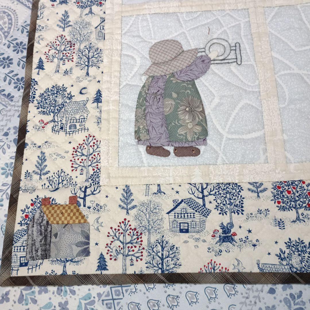 ハンドメイド～♪ アップリケのパッチワークキルト カントリー「スーと