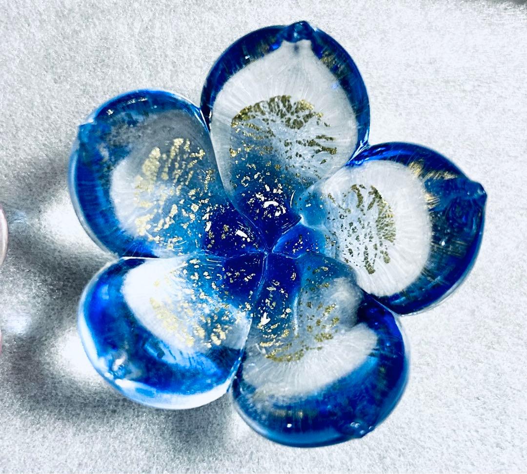 玻璃の匠　はりのたくみ　硝子 箸置き ガラス 梅　10客組 未使用品 共箱