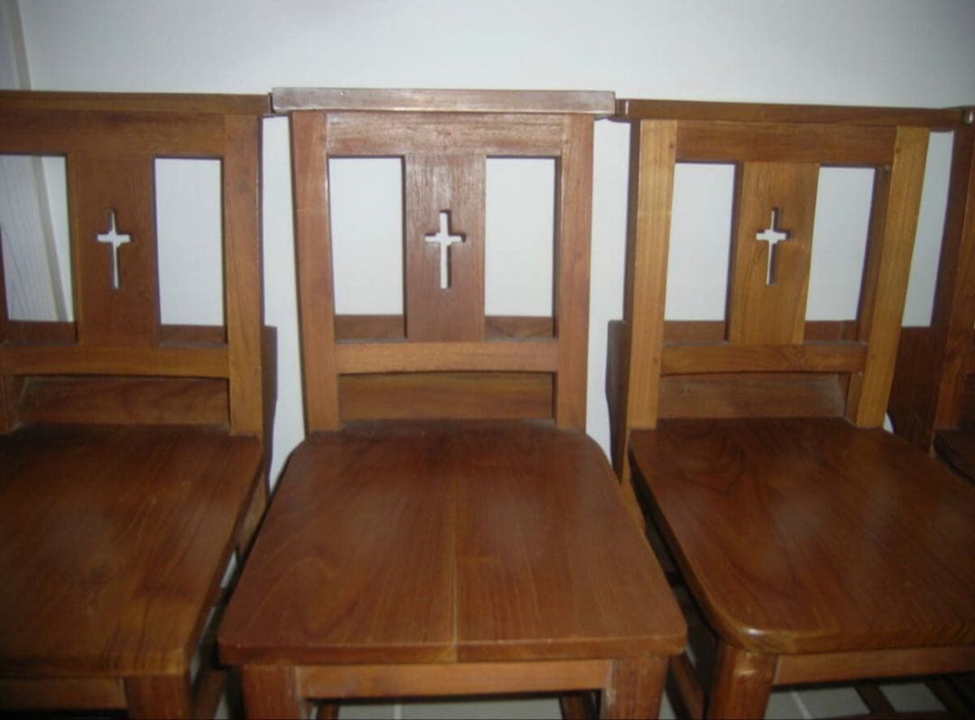 ☆チャーチチェア ☆ バイブルボックス付き 教会の椅子 聖書入れ付き☆