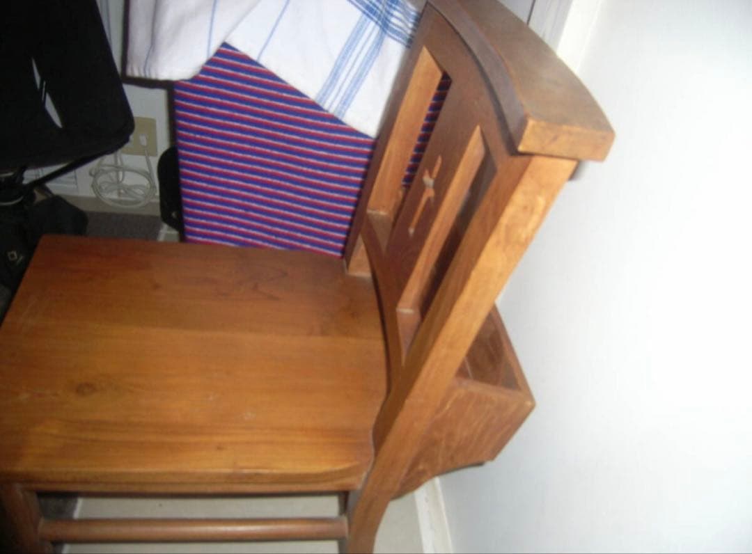 ☆チャーチチェア ☆ バイブルボックス付き 教会の椅子 聖書入れ付き☆