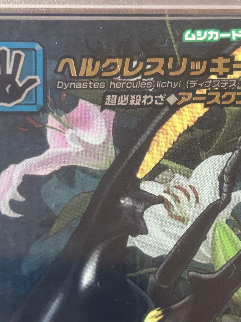 PSA8】ヘラクレスリッキーブルー アダーコレクション ムシキング 5周年