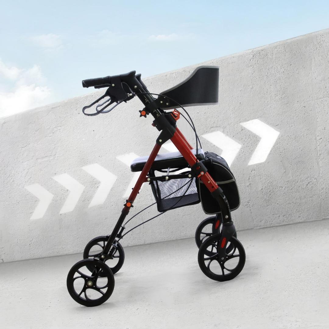 歩行器 歩行車 シルバーカー 軽量設計 室外用 6段階高さ調整 折りたたみ可能