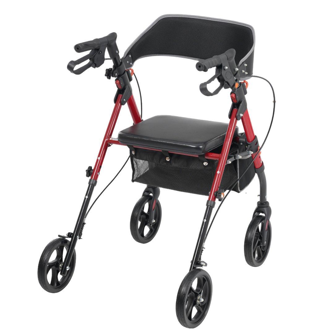 歩行器 歩行車 シルバーカー 軽量設計 室外用 6段階高さ調整 折りたたみ可能