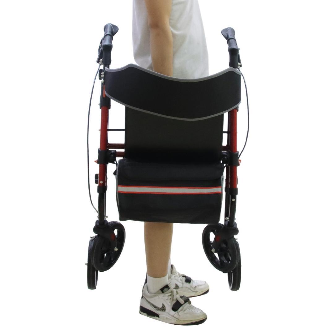 歩行器 歩行車 シルバーカー 軽量設計 室外用 6段階高さ調整 折りたたみ可能