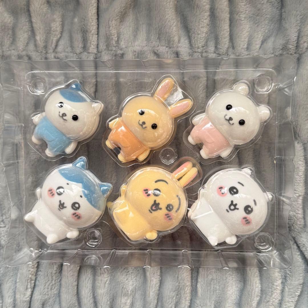 ちいかわ なんとかバニア フロッキーフィギュア 6体セット&アクリル