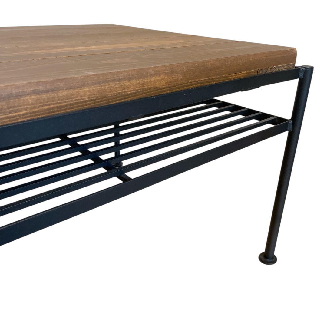 KeLTリビングテーブル　80cm ローテーブル　男前　アンティーク　ビンテージ