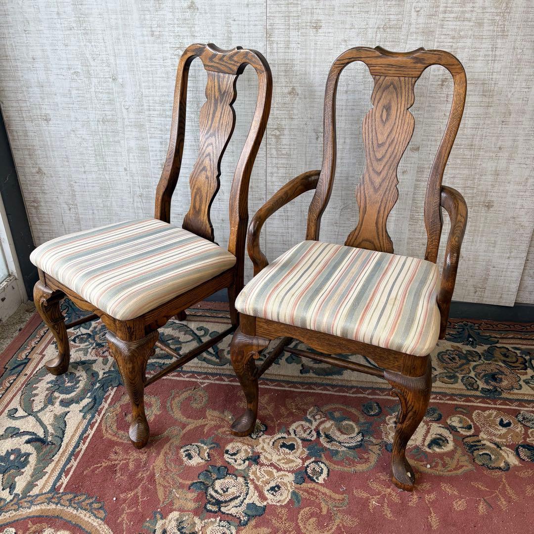 USA製 オリバーアメリカ レッドオーク材 ベントウッドチェアー アームチェア