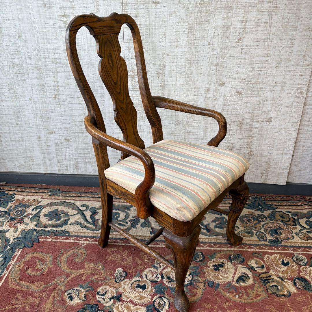 USA製 オリバーアメリカ レッドオーク材 ベントウッドチェアー アームチェア