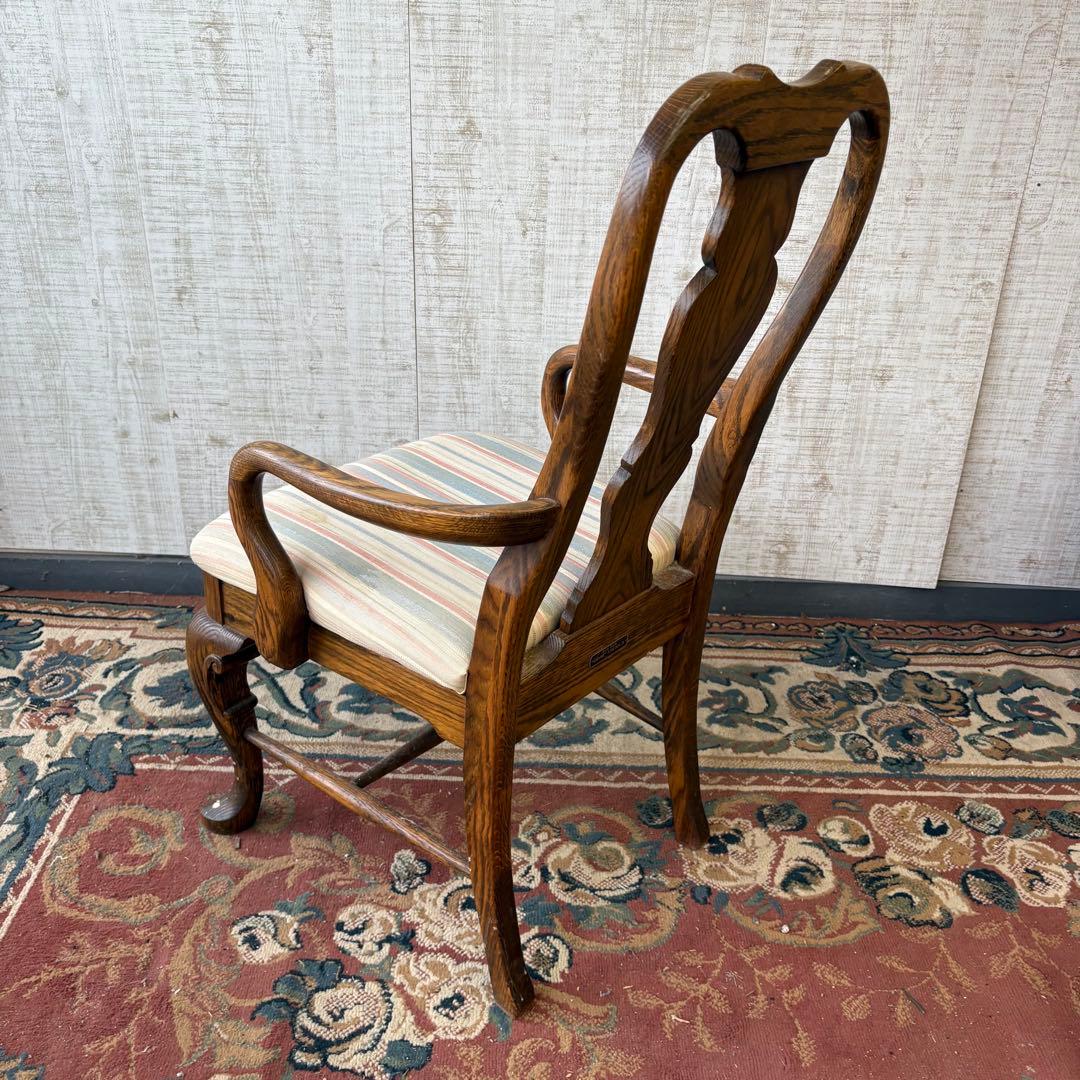 USA製 オリバーアメリカ レッドオーク材 ベントウッドチェアー アームチェア