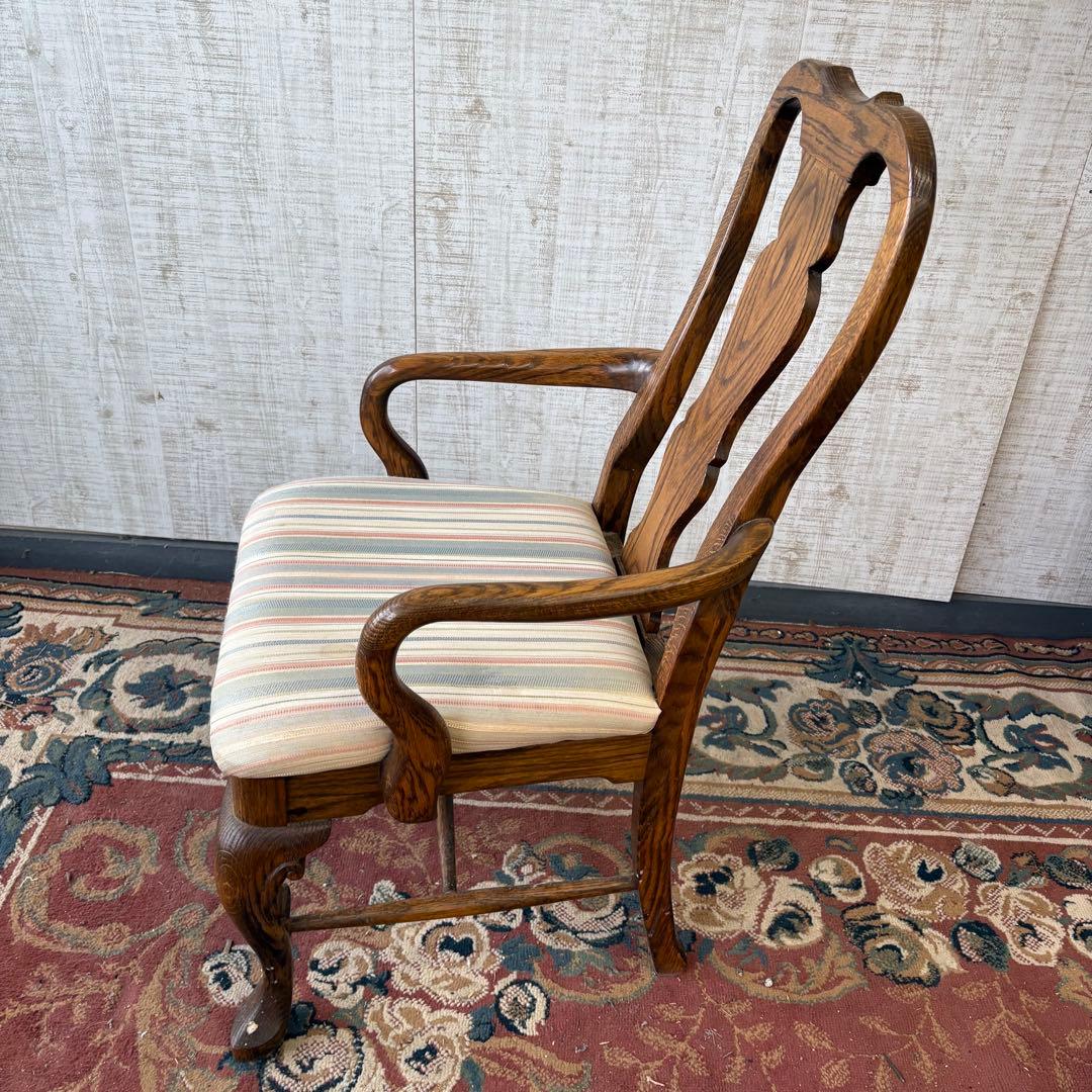 USA製 オリバーアメリカ レッドオーク材 ベントウッドチェアー アームチェア
