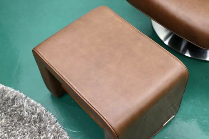 GMFK156○IDC大塚家具 KEN OKUYAMA 総革 リクライニングチェ