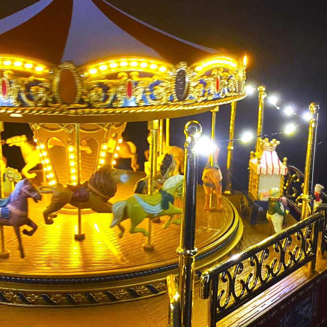 【美品】ミスタークリスマス★カルーセル★ゴールドラベル★メリーゴーランド