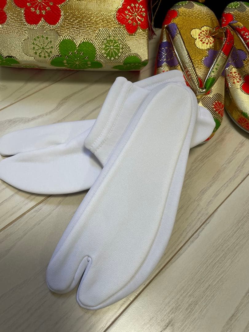 七五三 着物セット 赤とピンク 花柄　正絹