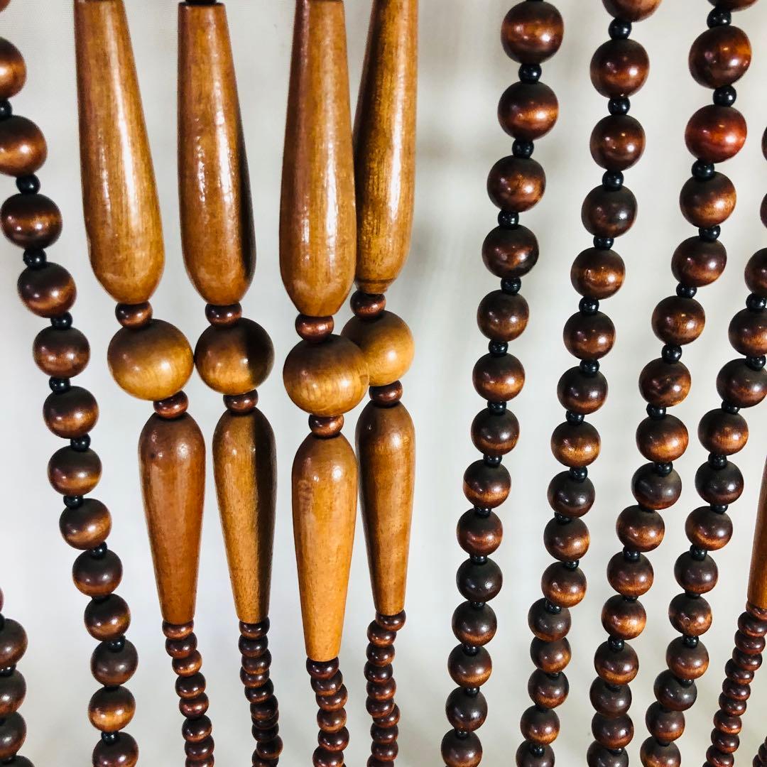 ☆昭和レトロ☆ 珠のれん 暖簾 たまのれん 83㎝×121㎝ 木製 古民家