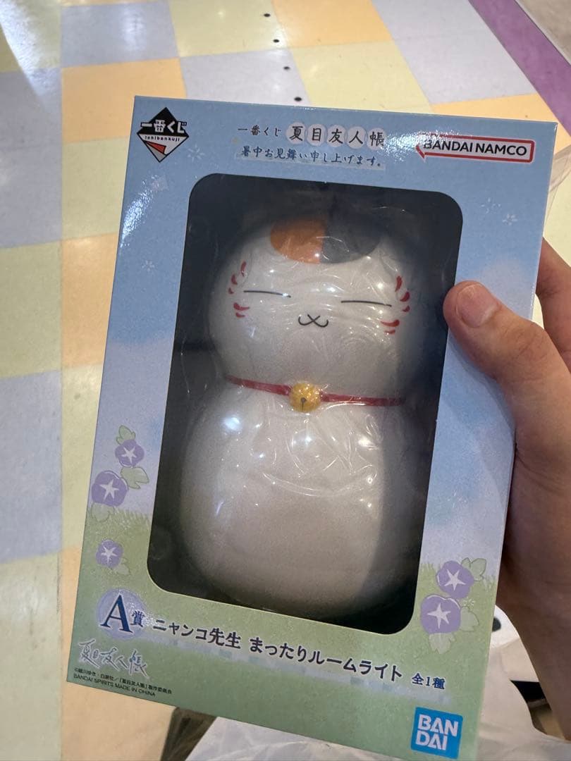 カ*ン様 一番くじ夏目友人帳 A賞ルームライト＆F賞タオル7枚セット 一番くじ『夏目友人帳 暑中お見舞い申し上げます。』スタート A賞