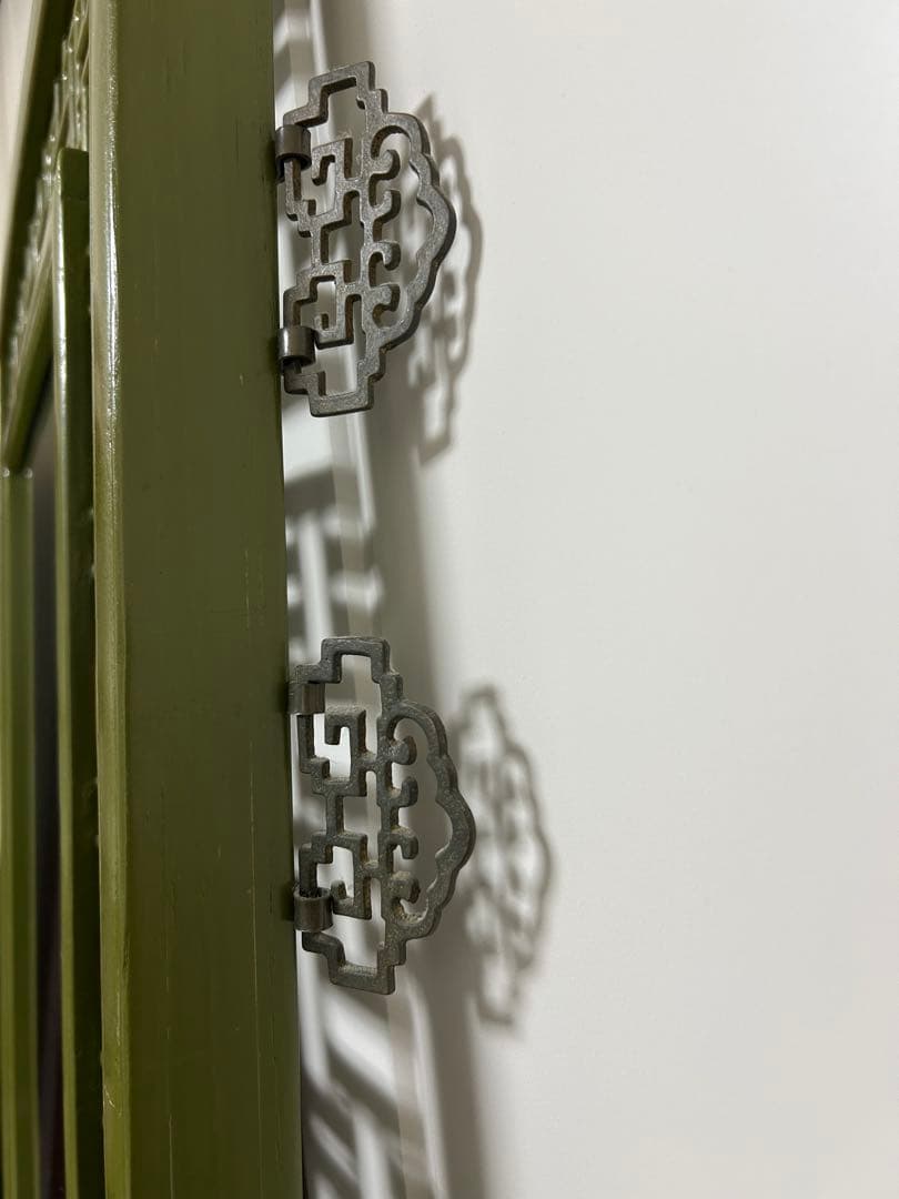 中国アンティーク　ビンテージ　姿見　 大型スタンドミラー　壁掛けミラー