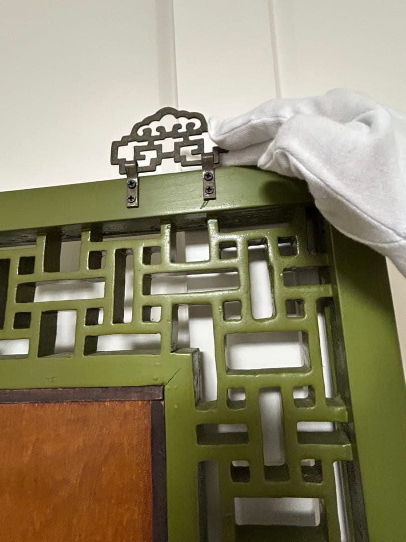 中国アンティーク　ビンテージ　姿見　 大型スタンドミラー　壁掛けミラー