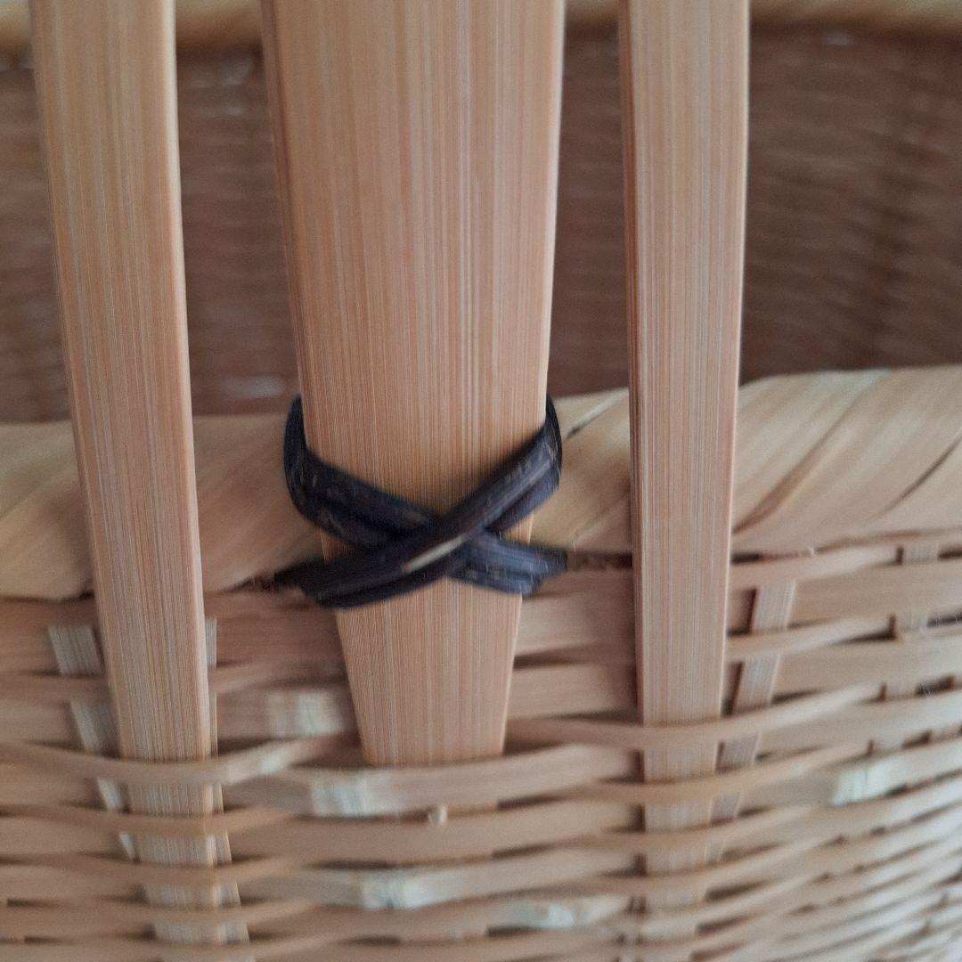 竹かご ハンドル付き かごバッグ 定価75000円 手作り カゴバッグ 籠